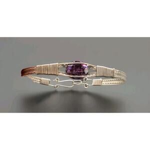 Artisan Wire Amathyst Bracelet By Kimberly Jade